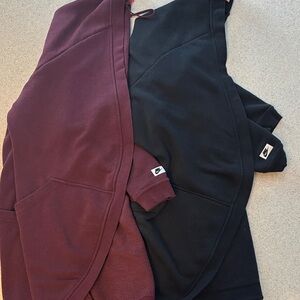 Nike Maroon and Black sweatshirt cardigan size small and medium